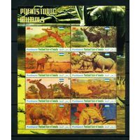 Динозавры Доисторические животные 2011 Пунтленд Сомали MNH полная серия 8 м зуб