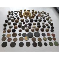 Пуговицы и монеты РИА и другое