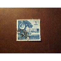 Тринидат и Тобаго 1960 г.Королева Елизавета II.Уайтхолл, Порт-оф-Спейн./40а/