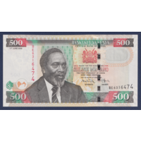 Кения, 500 шиллингов 2009 г., P-50d, UNC