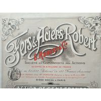 Металлургич. кампания FERS & ACIERS ROBERT, 1894 г., Париж