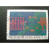 Финляндия 1991 Европа космос