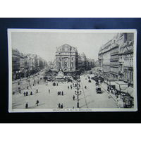 Открытка начало 20 века. Брукерская площадь в Брюсселе.