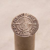 Шиллинг 1532 Ливонский орден гроссмейстер Вольтер Плеттенберг (1494-1535) Рига