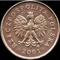 Польша 1 грош 2001 г. Y#276 (22-1)