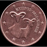 Кипр 5 евроцентов 2018 г. КМ 80 (15-3)