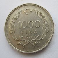 Турция 1000 лир 1991   .45-448