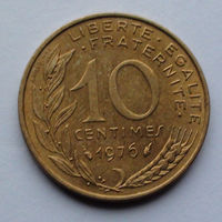 Франция 10 сантимов. 1976