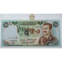 Werty71 Ирак 25 Динаров 1986 Саддам Хусейн UNC банкнота Всадники Памятник шехидов
