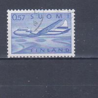 [443] Финляндия 1970. Авиация.Самолет. Одиночный выпуск. Гашеная марка.