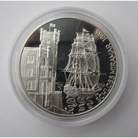 Австрия 100 шиллингов 1997 Максимилиан I, Фрегат Новара, пруф, серебро  .20-194
