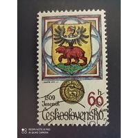 Чехословакия 1979, Герб города Ясеник с 1509 года