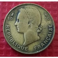 Французская Западная Африка 10 франков 1956 г. #50420