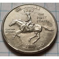 США 1/4 доллара, 1999 Квотер штата Делавэр     P     ( 1-1-3 )
