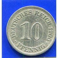 Германия 10 пфеннигов 1900 А