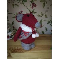 Крыса Санта Клаус. Новогодний сувенир