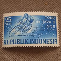 Индонезия 1958.  Велоспорт  Tour de Java