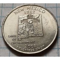 США 1/4 доллара, 2008 Квотер штата Нью-Мексико       P    ( 2-8-1 )