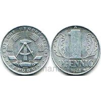 Германия (ГДР) 1 pfennig 1968 A