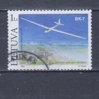 [468] Литва 2003. Авиация. Планер. Гашеная марка.