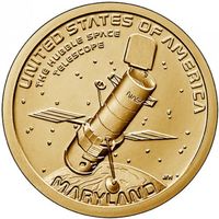 США 1 доллар, 2020 D Космический телескоп "Хаббл" UNC