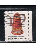 США-1979, (Мих.1381) , гаш. , Народное искусство,