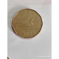 Канада 1 доллар  1989  года .