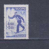 [2449] Финляндия 1945. Лыжный спорт.Лыжник. MNH