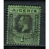 Британские колонии - Нигерия - 1921/1932 - Король Георг V 1Sh - [Mi.20II] - 1 марка. Гашеная.  (Лот 63Dj)