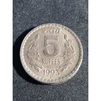 Индия 5 рупии 1993