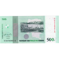 Конго, 500 франков, 2010 г., юбилейные, UNC