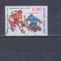 [2449] Финляндия 1974. Спорт.Хоккей. Одиночный выпуск. Гашеная марка.
