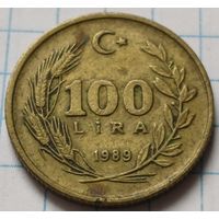Турция 100 лир, 1989      ( 3-4-3 )