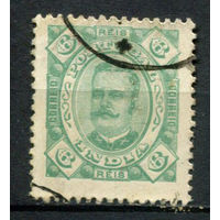 Португальские колонии - Индия - 1895 - Король Карлуш I 6R - (перф. 12 1/2) - [Mi.162A] - 1 марка. Гашеная.  (Лот 128BF)