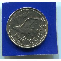 Барбадос 10 центов 1992
