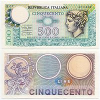 Италия. 500 лир (образца 1974 года, P94, UNC)