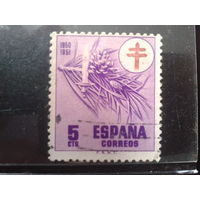 Испания 1950 Свеча и хвоя, борьба с туберкулезом