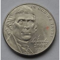 США, 5 центов 2008 г. Р