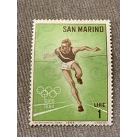 Сан-Марино 1964. Олимпиада Токио-64. Марка из серии