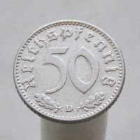 Германия 50  рейхспфеннигов 1935 D
