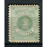 Германия - Штеттин - Местные марки - 1887 - Герб - [Mi.I] - 1 марка. MH.  (Лот 143AM)