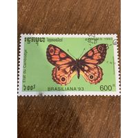Камбоджа 1993. Бабочки. Марка из серии