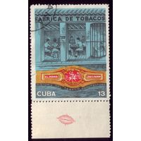 1 марка 1970 год Куба Табак 1607