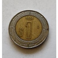 Мексика 1 песо, 2004