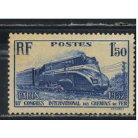 Франция 1937 XIII-й конгресс железнодорожников. Паровоз "Пацифик" #337*