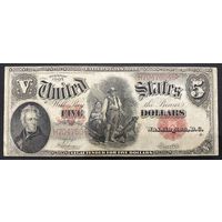 5 долларов США 1907
