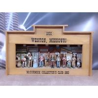 Дорого эксклюзивно набор керамических бутылочек McCormick Collector's Club 1983 - 1856 Weston, Missouri ТОРГ