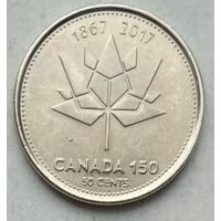 Канада 50 центов 2017 г. 150 лет Конфедерации Канада