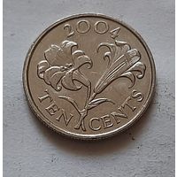 10 центов 2004 г. Бермуды