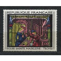 Церковная живопись. Франция. 1967. Полная серия 1 марка. Чистая